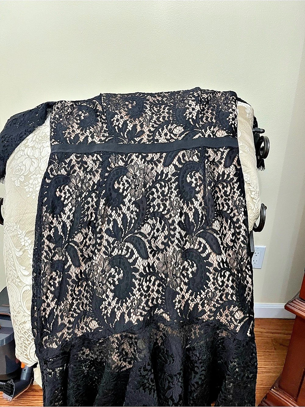 City Chic Black Lace Maxi Dress Size 18 high low dress good condition